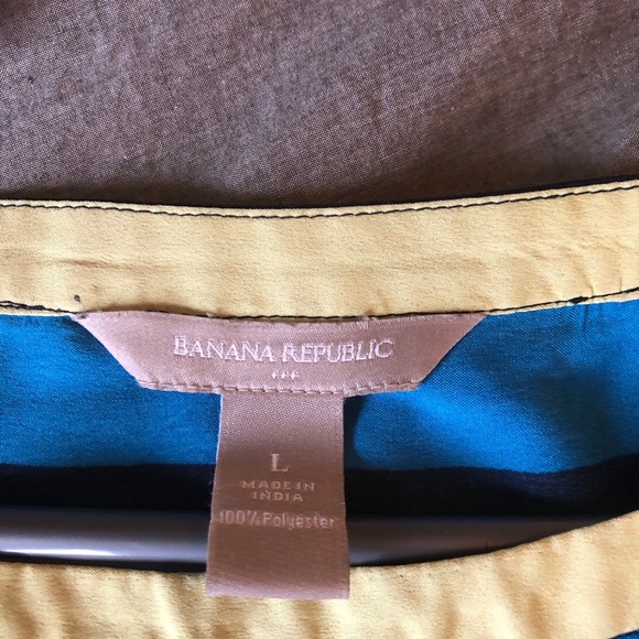 Banana Republic Colourful striped side tie blouse - Picture 2 of 2